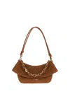 Loewe Medium Ola Shoulder Bag In Raffia And Calfskin