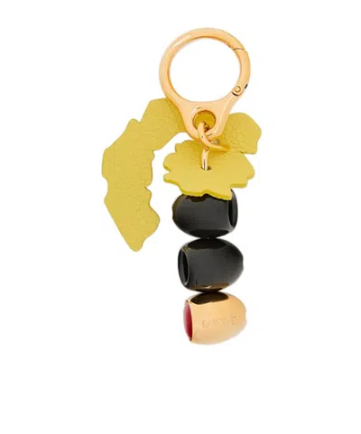 Loewe Olive Charm In Black/gold