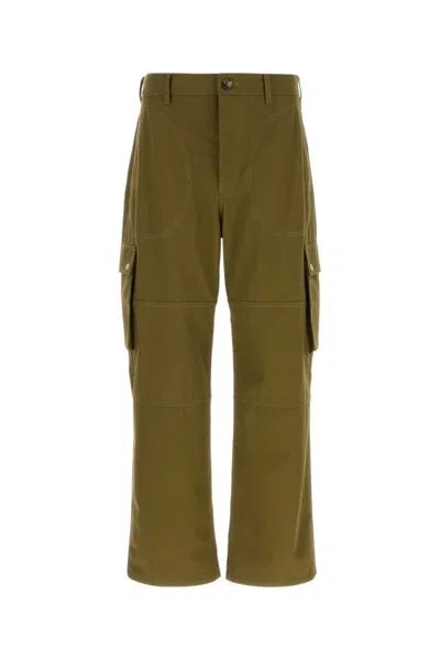 LOEWE OLIVE COTTON CARGO PANT