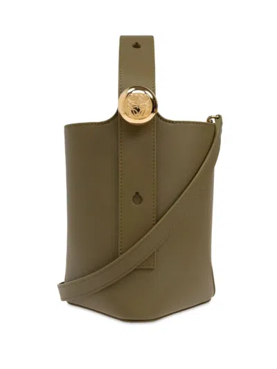 Loewe Olive Pebble Mini Bucket Bag