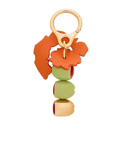 Loewe Charm Martini Olives Multicolor In Acetato E Metallo Donna In Green Gold