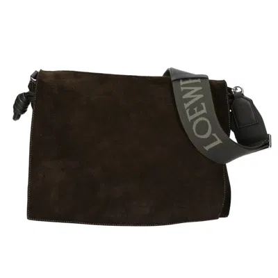 Pre-owned Loewe Olive Suede Shoulder Bag () In Green