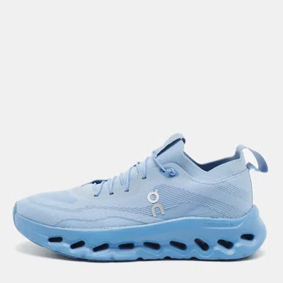 Pre-owned Loewe On Cloudtilt 2.0 Running Forever Size 41 Blue Knit Fabric Low Top Sneakers