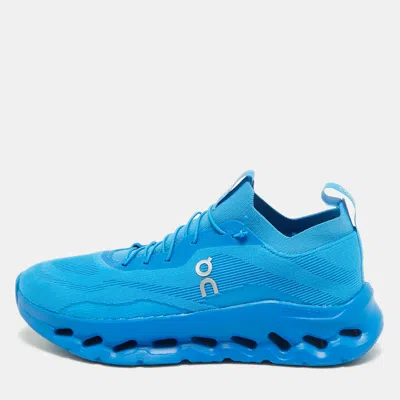 Pre-owned Loewe On Cloudtilt 2.0 Running Forever Size 43 Blue Knit Fabric Low Top Sneakers