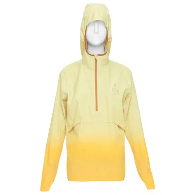Pre-owned Loewe On Yellow Gradient Brown Trimming Waterproof Anorak L