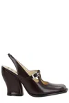 LOEWE LOEWE ONDA SQUARE TOE SLINGBACK PUMPS