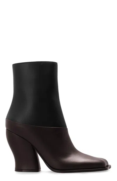 LOEWE ONDA TWO-TONED HEELED BOOTS