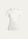 LOEWE OPEN BACK ANAGRAM T-SHIRT WITH KNOT DETAIL