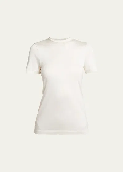 LOEWE OPEN BACK ANAGRAM T-SHIRT WITH KNOT DETAIL