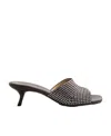 Loewe Petal Strass Kitten-heel Mule Sandals In Brown