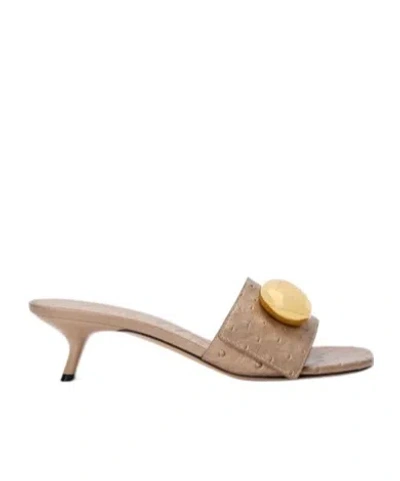 Loewe Open-toe High-heeled Sandals In Neutral