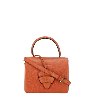 Pre-owned Loewe Orange Leather Handbag Shoulder Bag ()