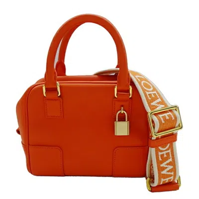 Pre-owned Loewe Orange Leather Handbag Shoulder Bag ()