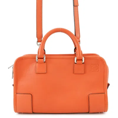 Pre-owned Loewe Orange Leather Handbag Shoulder Bag ()