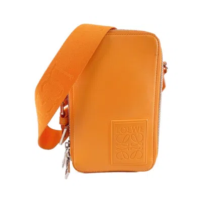 Pre-owned Loewe Orange Leather Shoulder Bag ()
