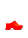 Loewe Orange Slip On Mules In Orange