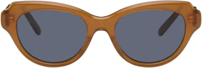 Loewe Orange Swan Slim Sunglasses In Brown