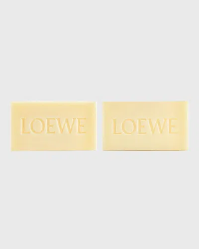 Loewe Oregano Mini Soaps, 2 X 4.4 Oz. In White
