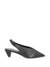 Loewe Origami Cubic Leather Pumps With 4.5 Cm Heel In Black