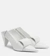 Loewe Leather Origami Mules Pointed Toe Sculptural Heel In White