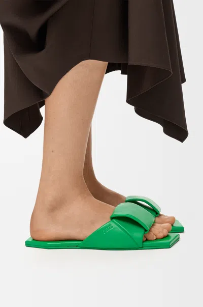 Loewe Origami Slide In Lambskin Size: 39 For Woman In Green