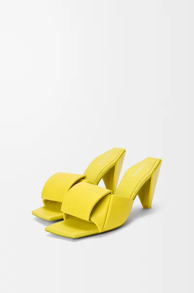 Loewe Origami Slide In Lambskin Size: 39 For Woman In Yellow
