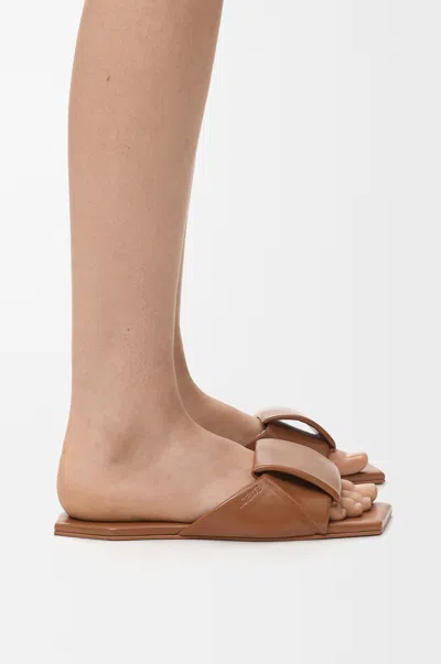 Loewe Origami Slide In Lambskin Size: 41 For Woman In Brown