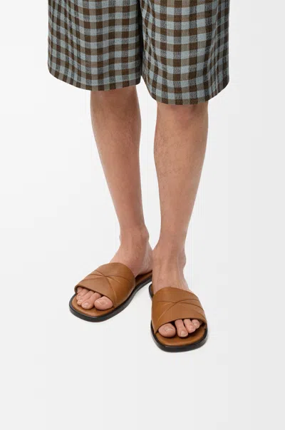 Loewe Origami Slide In Soft Leather Skin Size: 46 For Man In Multi