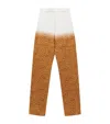 Loewe Pantalone In Crepe Stampato Donna In White