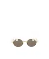 Loewe Daisy Field Round-frame Metal Sunglasses