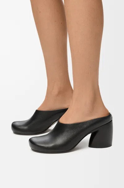 Loewe Oval Mule In Lambskin Size: 41 For Woman In Black