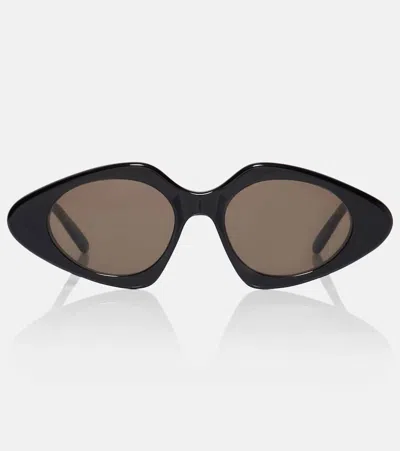 Loewe Oval Sunglasses In Black