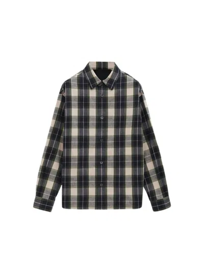 Loewe Man Shirt Dark Green Size 17 Cotton