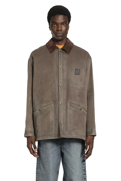 Loewe Overshirt In Cotton Blend In Multi