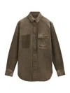 Loewe Cotton Overshirt In Green