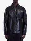 Loewe Men Overshirt In Lambskin Nappa In Black