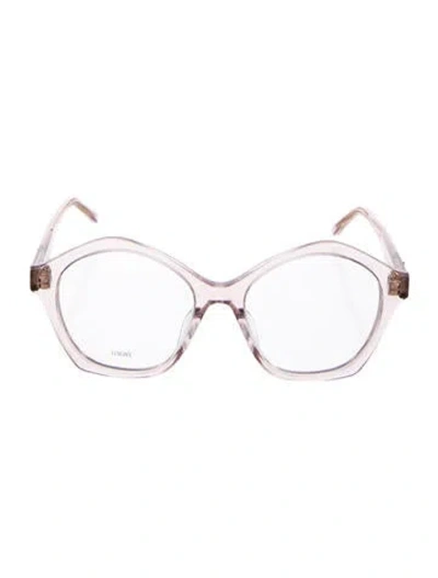 Pre-owned Loewe Oversize Eyeglasses In Pink
