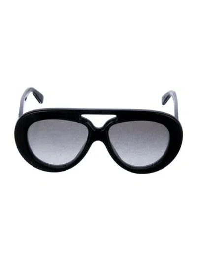 Pre-owned Loewe Oversize Gradient Sunglasses In Black