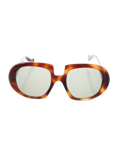 Pre-owned Loewe Oversize Gradient Sunglasses In Brown