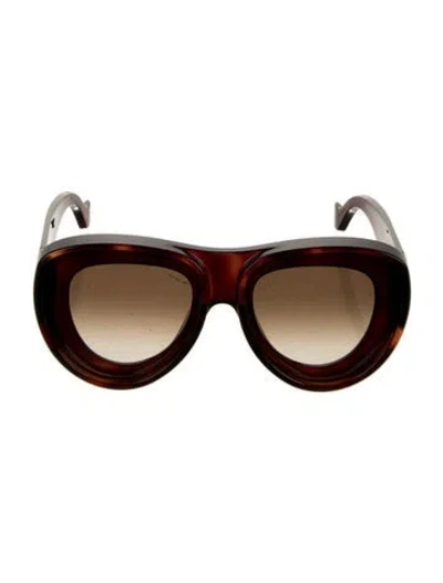 Pre-owned Loewe Oversize Gradient Sunglasses In Brown