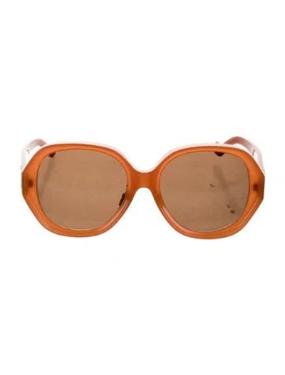 Pre-owned Loewe Oversize Gradient Sunglasses In Orange