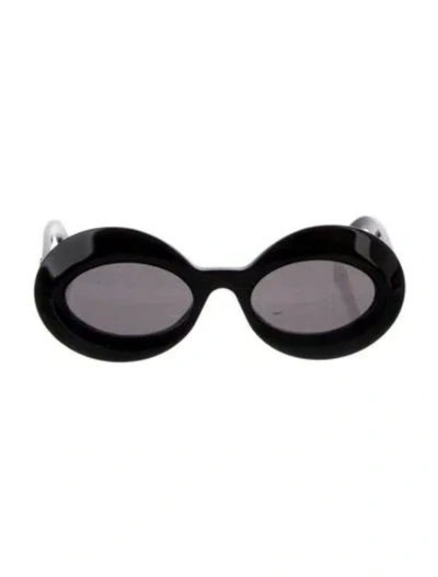 Pre-owned Loewe Oversize Tinted Sunglasses In Black