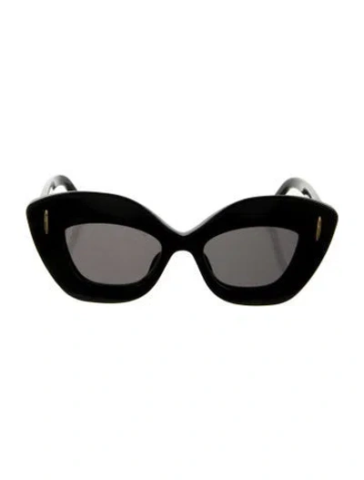 Pre-owned Loewe Oversize Tinted Sunglasses In Black