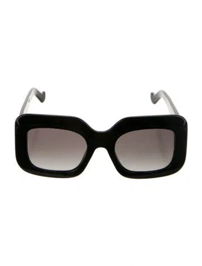 Pre-owned Loewe Oversize Tinted Sunglasses In Black