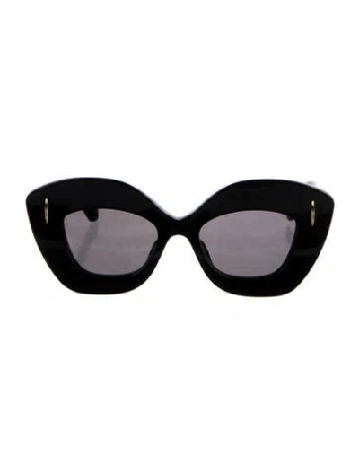 Pre-owned Loewe Oversize Tinted Sunglasses In Black