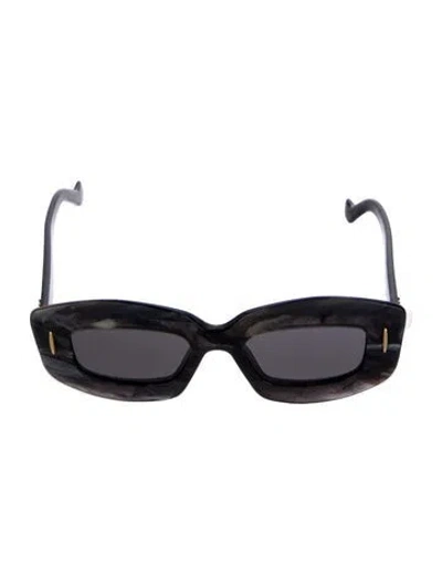 Pre-owned Loewe Oversize Tinted Sunglasses In Black