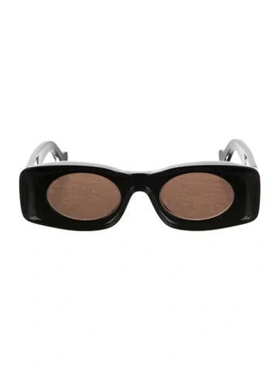 Pre-owned Loewe Oversize Tinted Sunglasses In Black/green