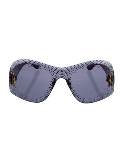Pre-owned Loewe Oversize Tinted Sunglasses In Blue