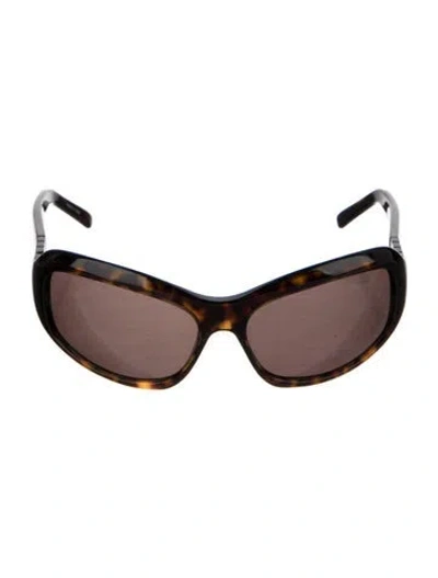 Pre-owned Loewe Oversize Tinted Sunglasses In Brown