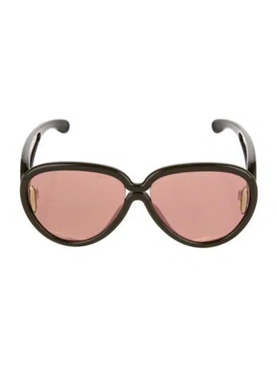 Pre-owned Loewe Oversize Tinted Sunglasses In Brown